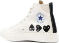 Comme des Garçons Play CT70 Multi Heart Hi Top Schoenen - Wit