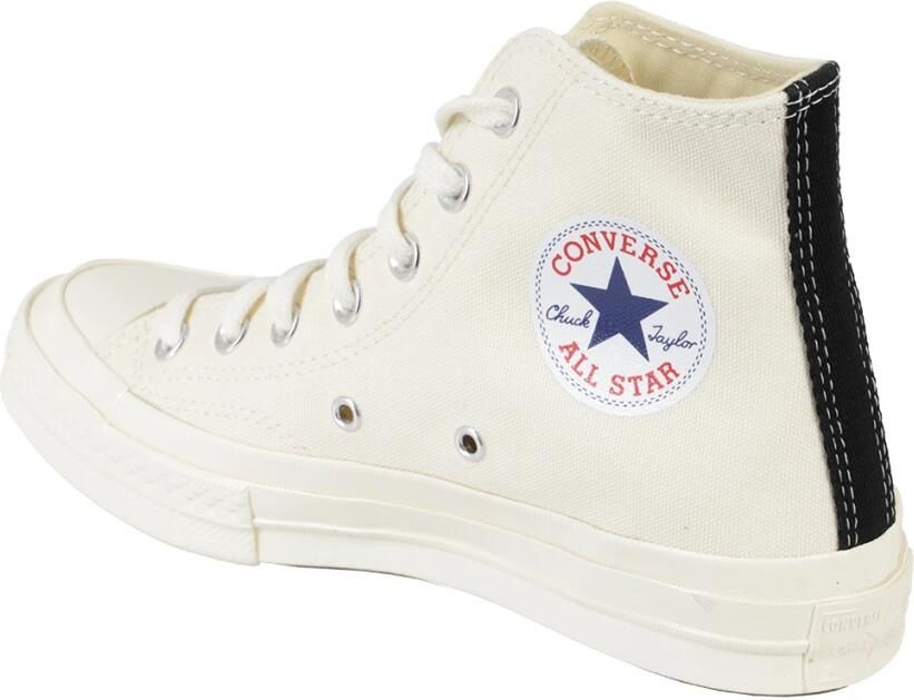 Comme des Garçons Play Rood Hart Print T-shirt Beige Heren - Foto 2