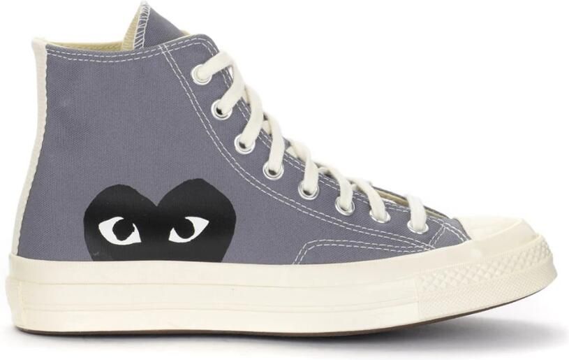 Comme des Garçons Play Chuck Taylor 1970s High Canvas Sneaker Gray