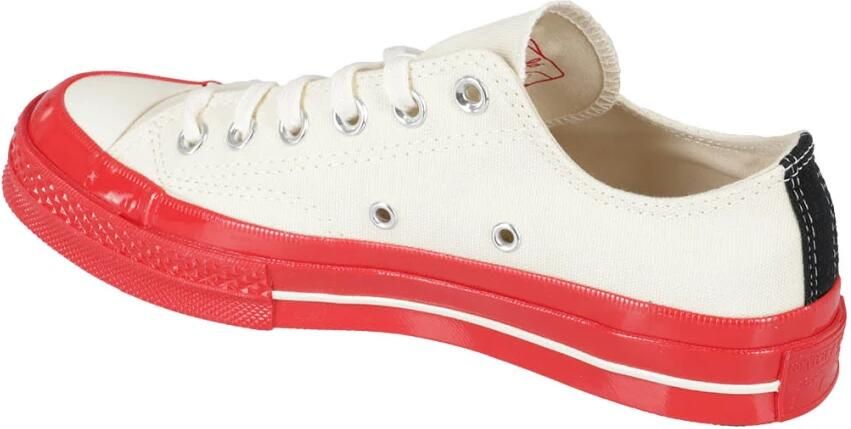 Comme des Garçons Play Rode Zool Lage Top Sneakers White Heren - Foto 3