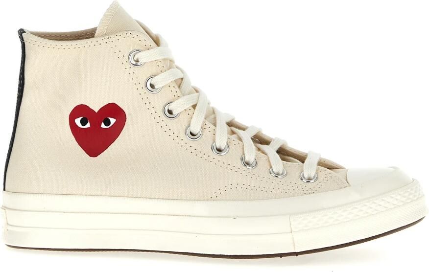 Comme Des Garçons Play x Converse Chuck '70 Small Red Heart high-top sneakers Wit - Foto 2