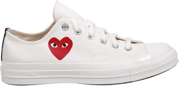 Comme des Garçons Beige Canvas Sneakers Cap Toe Lace-Up Beige Dames - Foto 4