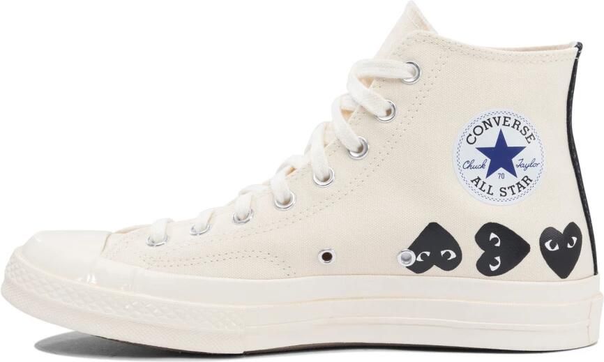 Comme des Garçons Play Witte Sneakers Lichtgewicht Slip-On Stijl - Foto 4