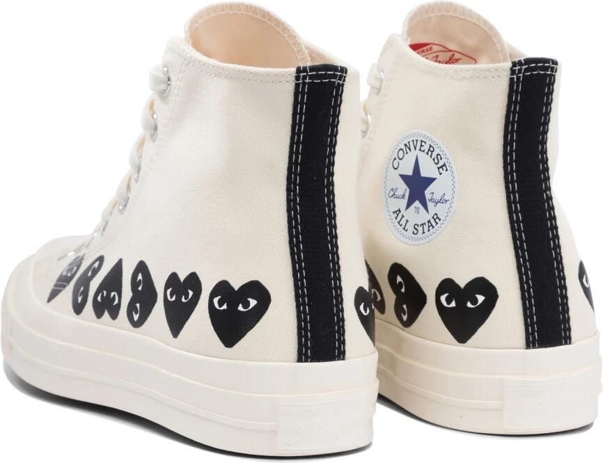 Comme des Garçons Play Witte Sneakers Lichtgewicht Slip-On Stijl - Foto 3
