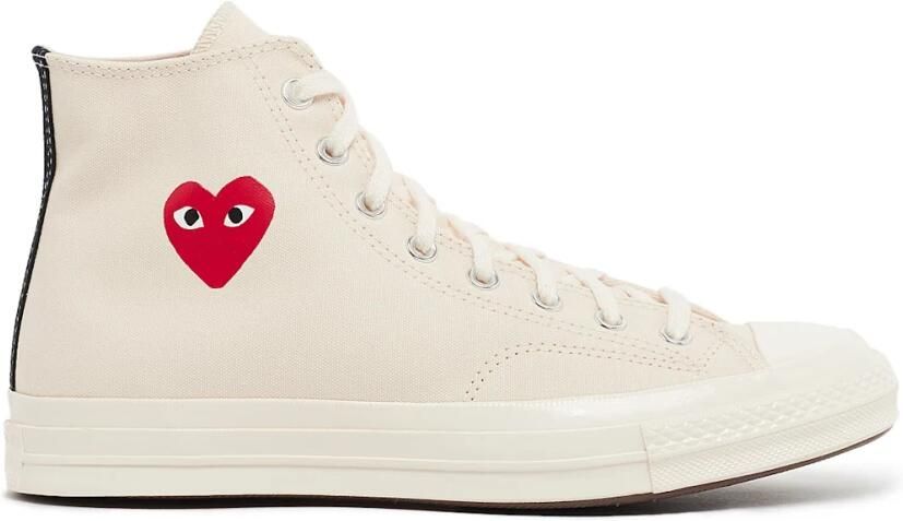 Comme Des Garçons Play x Converse Chuck '70 Small Red Heart high-top sneakers Wit - Foto 4
