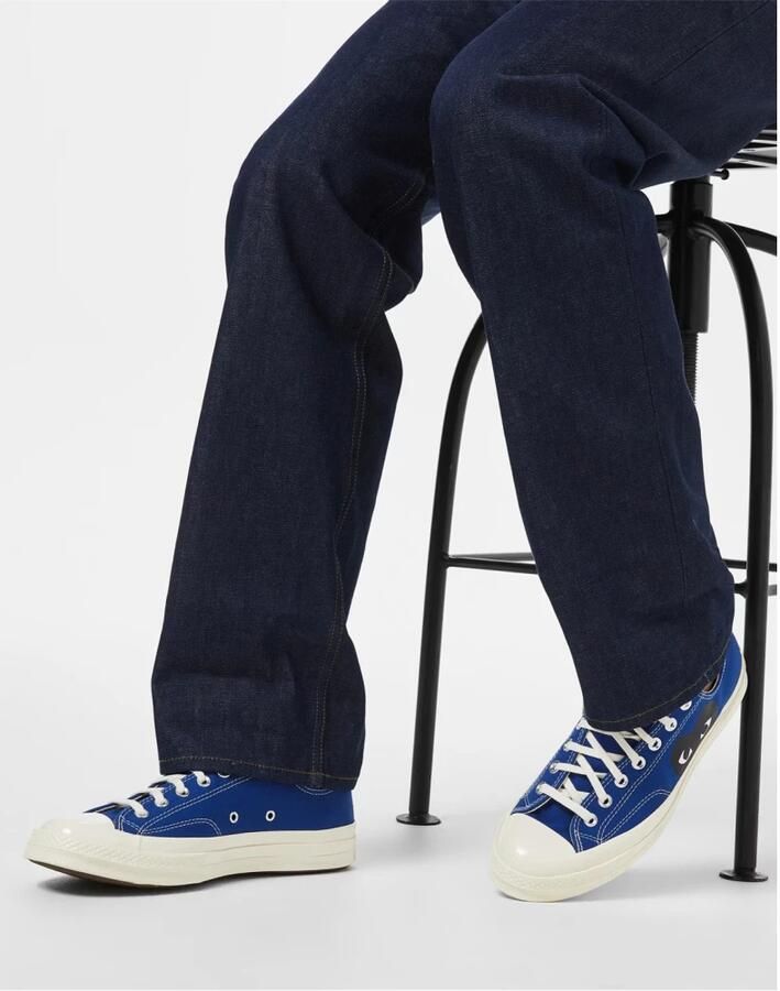 Comme des Garçons Converse Blauwe Lage Top Samenwerking Blue Heren - Foto 2