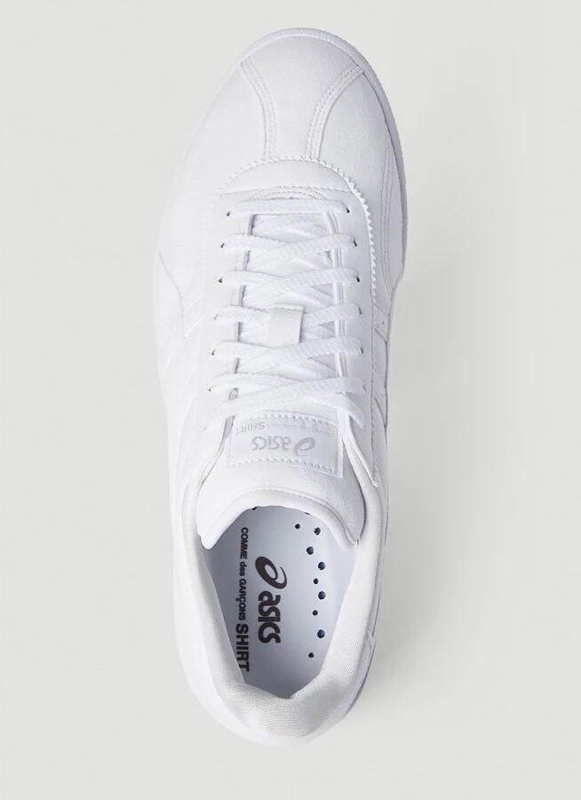 Comme des Garçons Suede Sneakers van Shirt x Asics Samenwerking White Black Heren - Foto 7