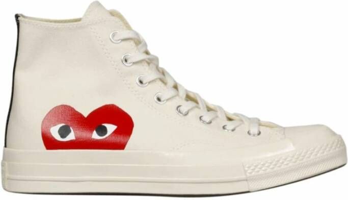 Comme des Garçons Converse Hoge Sneakers Wit Dames