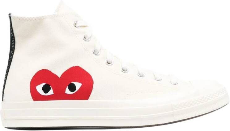 Converse Chuck Taylor All-Star 70 Hi Comme des Garçons PLAY White 150205C Sneakers Dames - Foto 3