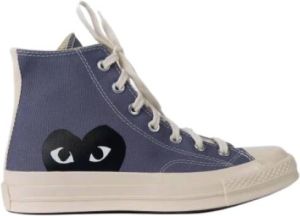 Comme des Garçons Grey high-top canvas sneakers Grijs Dames