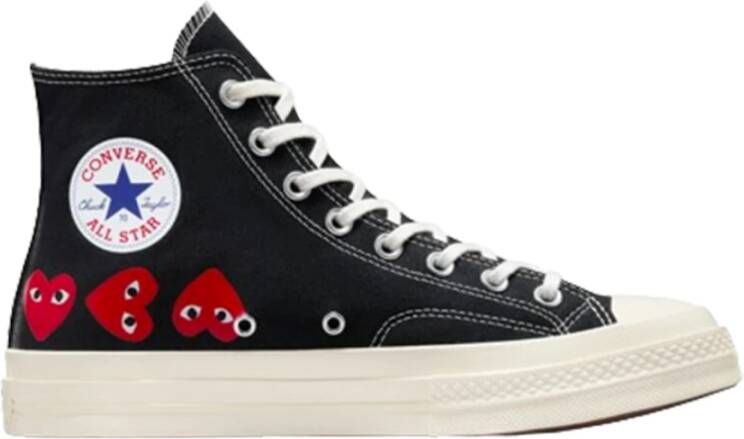 Comme des Garçons Hart Sneakers Verhoog Je Stijl Black Heren