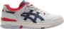 Comme des Garçons Asics Ex89 Shirt met Marineblauwe en Rode Details White Heren - Thumbnail 1
