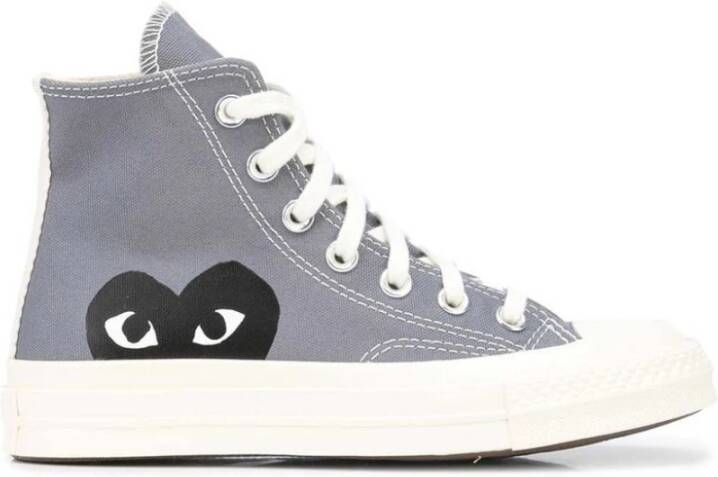 Comme des Garçons Play Chuck Taylor 1970s High Canvas Sneaker Gray