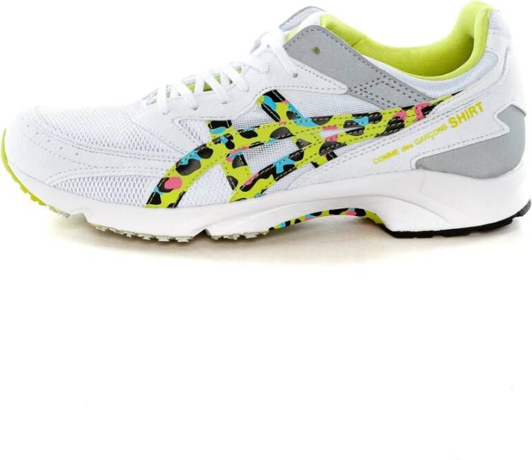 Comme des Garçons Mesh Sneakers met Multicolor Print White Heren