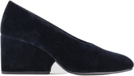 Comme des Garçons Marineblauwe fluwelen pumps Blue Dames