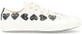 Comme des Garçons Play Beige Canvas Sneakers met Zwarte Hartjes - Thumbnail 1
