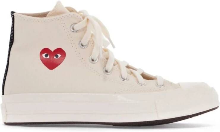Comme Des Garçons Play x Converse Chuck '70 Small Red Heart high-top sneakers Wit