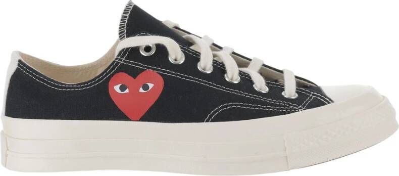 Comme des Garçons Play Heart Logo Cotton Sneakers