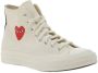 Comme Des Garçons Play x Converse Chuck '70 Small Red Heart high-top sneakers Wit - Thumbnail 5