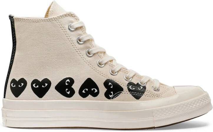 Comme des Garçons Play Chuck Taylor Multi Heart High-Top Sneakers White Unisex