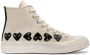Comme des Garçons Play Chuck Taylor Multi Heart High-Top Sneakers White Unisex - Thumbnail 1