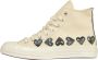 Comme des Garçons Play Multi Heart High Top Sneakers Beige Heren - Thumbnail 5