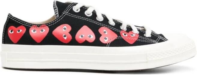 Comme des Garçons Play Hartprint Converse Sneakers Zwart Black Heren