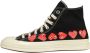 Comme Des Garçons Play x Converse x Converse Chuck Taylor All Star 70 Hi sneakers Zwart - Thumbnail 6
