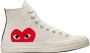 Comme des Garçons Play High Top Canvas Sneakers - Thumbnail 1