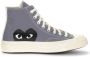 Comme des Garçons Play Hoge Top Sneaker Grijs met Zwart Hart - Thumbnail 1