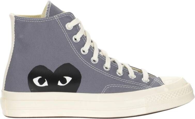 Comme des Garçons Play Chuck Taylor 1970s High Canvas Sneaker Gray