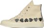 Comme des Garçons Play Multi Heart High Top Sneakers Beige Heren - Thumbnail 2