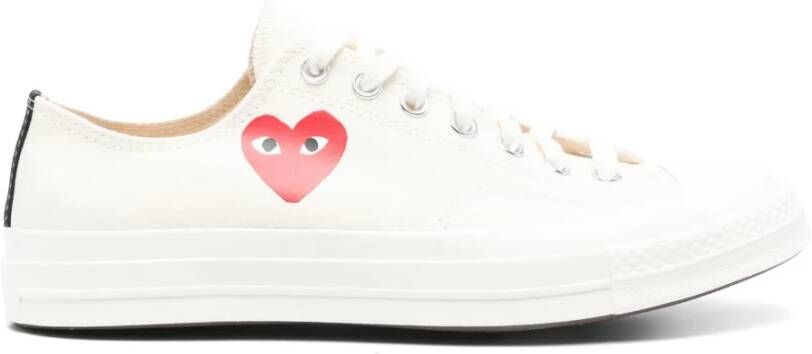 Comme des Garçons Play Rode Hart Lage Top Schoenen