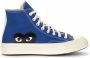 Comme des Garçons Blauwe Canvas High-Top Sneakers met CDG Heart Logo Blue - Thumbnail 1