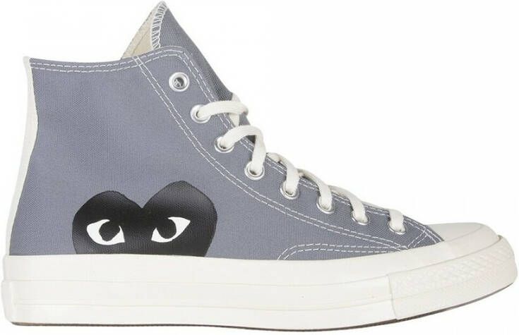 Comme des Garçons Play Chuck Taylor 1970s High Canvas Sneaker Gray