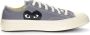 Comme des Garçons Play Grijze Canvas Lage Sneaker met Zwart Hart Gray Unisex - Thumbnail 1