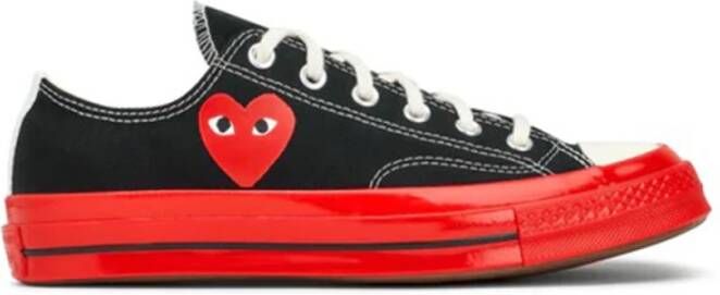 Comme des Garçons Converse Laag Zwart Samenwerking Zwart Heren