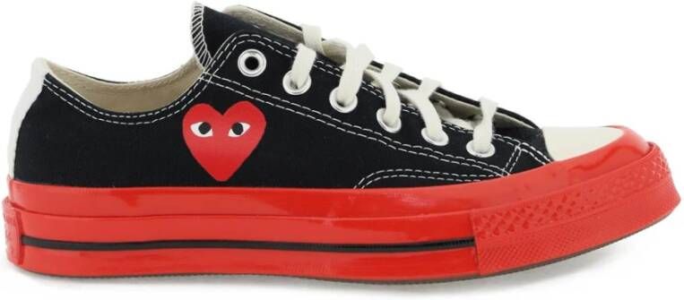 Comme des Garçons Converse Laag Zwart Samenwerking Zwart Heren