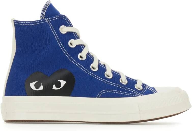 Comme des Garçons Play Chuck Taylor 1970s Hoge Sneakers Blue