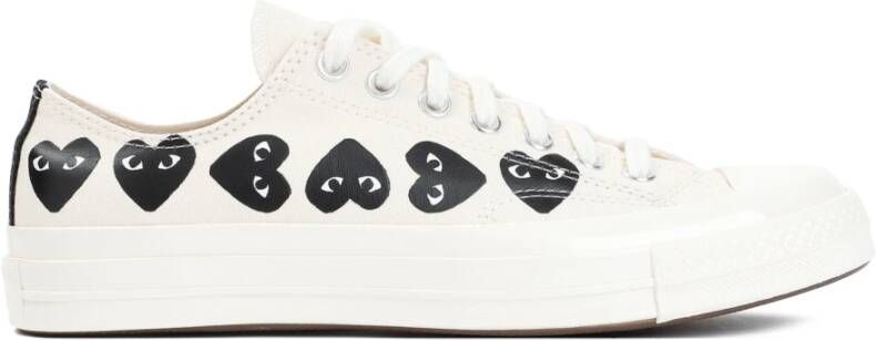 Comme des Garçons Play Witte Heart Low Top Sneakers White Dames