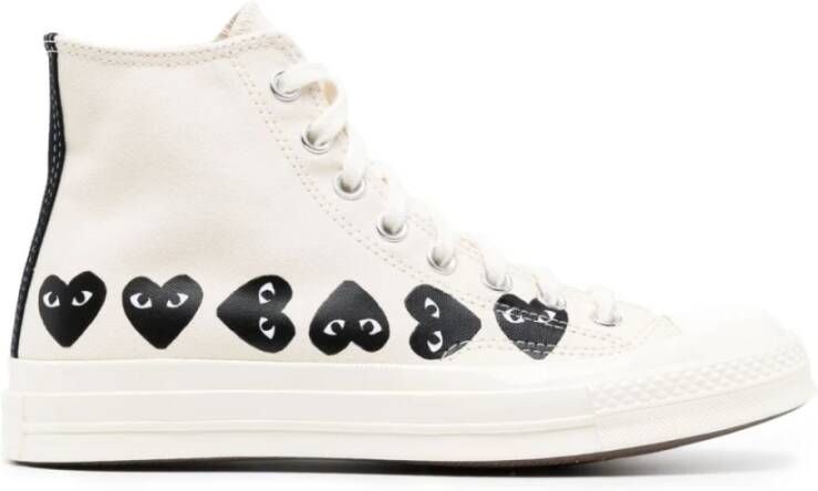 Comme des Garçons Play Witte Multi Heart Sneakers White Heren