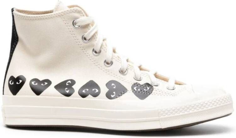 Comme des Garçons Play Witte Multi Hearts Chuck 70 Sneakers White Heren
