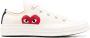 Comme des Garçons Play Witte Sneakers Big Heart Low Top Schoenen White - Thumbnail 4