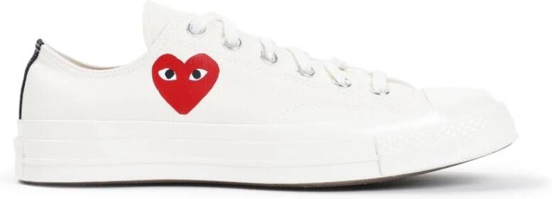 Comme des Garçons Play Witte Sneakers Verhogen Stijl White