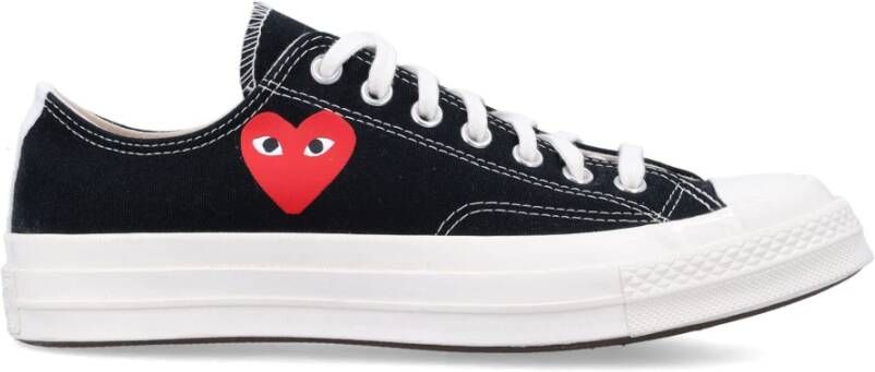 Comme des Garçons Play Zwarte Heart Low Top Sneakers