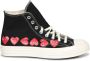Comme des Garçons Play Zwarte High-Top Sneakers Urban Stijl - Thumbnail 1