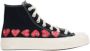 Comme des Garçons Play Zwarte hoge sneakers met hartprint Black Dames - Thumbnail 1