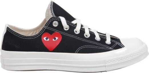 Comme des Garçons Play Zwarte Lage Sneakers