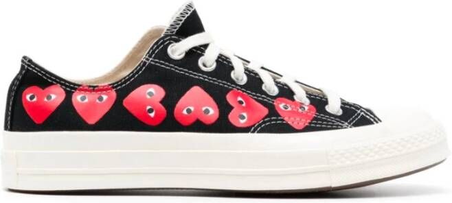 Comme des Garçons Play Zwarte Multi Heart Chuck 70 Sneakers Black Dames