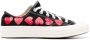 Comme des Garçons Play Zwarte Converse Sneakers met Filip Pagowski Hartprint Black Dames - Thumbnail 1